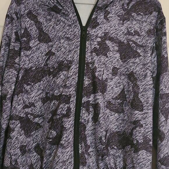 Shein Athletic camo zip up hoodie 0XL - Picture 2 of 3